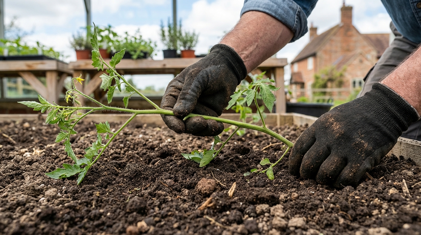 „pflanzen flachlegen“: der trick der landwirte aus kampanien, um ihre pflanzen in pflanzenmonster zu verwandeln | so entwickeln sie zahlreiche wurzeln.